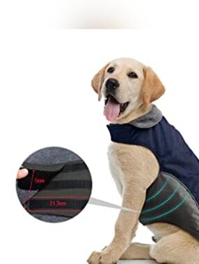 💛 Ireenuo Waterproof Canine Navy Reflective Vest szL
